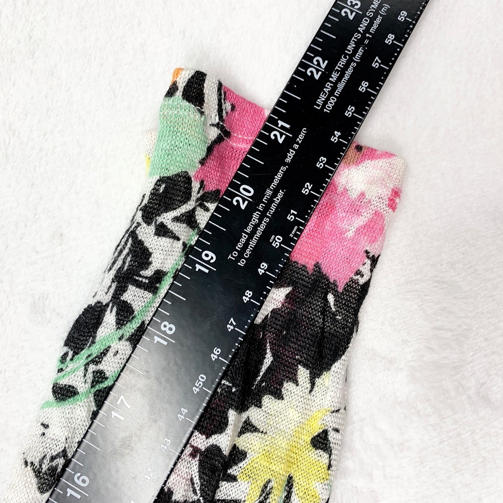 Lauren Ralph Lauren Floral Linen Knit Top Womens Size XL Multi Color Long Sleeve - Picture 8 of 11